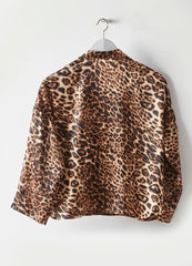 Satin Leopard Sleep Shirt