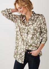 Cheetah Printed Button Shirt
