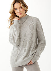 Chain-Link Cable Sweater