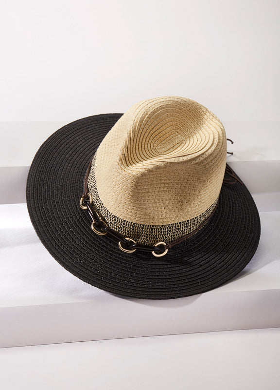 Two Tone Panama Hat