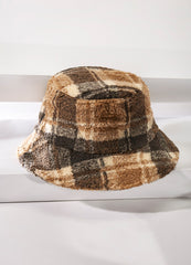 Plaid Sherpa Bucket Hat