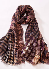Houndstooth Layering Scarf