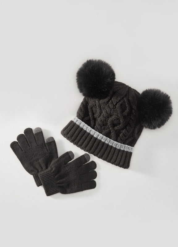 Mini Glam Hat & Glove Set