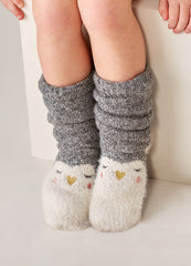 Mom and Kid Festive Lined Socks